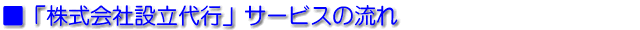 会社設立代行サービスの流れ